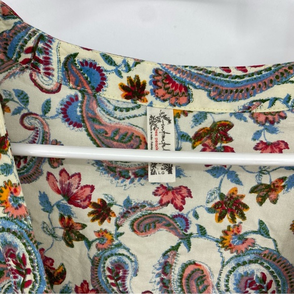 Free People  Call Me Later Printed Bodysuit Large - Picture 4 of 9